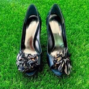 Guess by Marciano, black peep toe heels